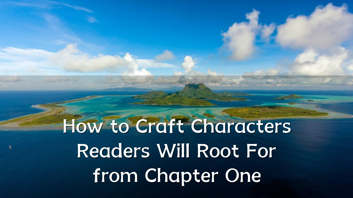 How to Craft Characters Readers Will Root For from Chapter One
