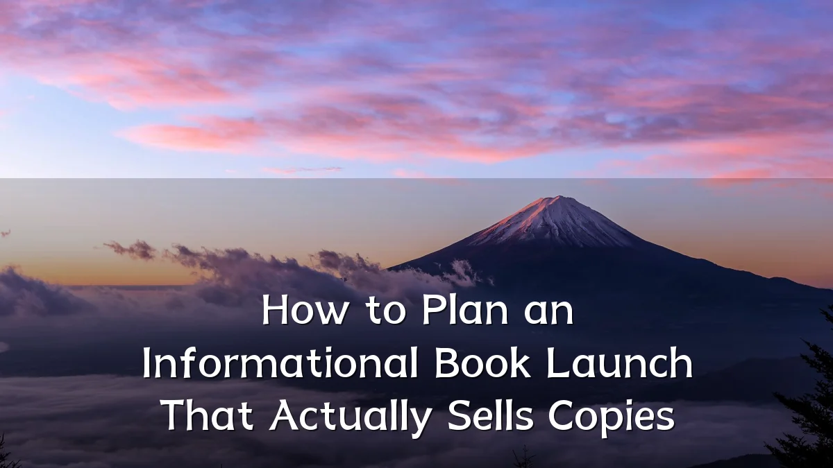 How to Plan an Informational Book Launch That Actually Sells Copies