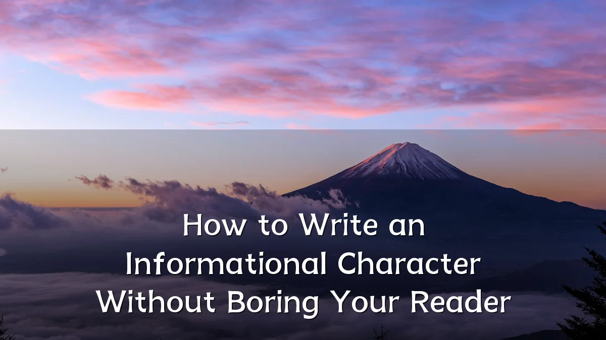 How to Write an Informational Character Without Boring Your Reader