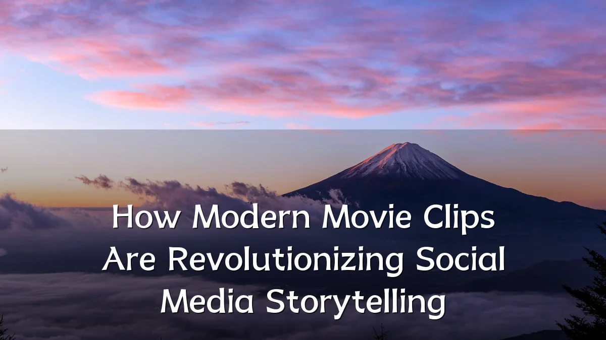 How Modern Movie Clips Are Revolutionizing Social Media Storytelling