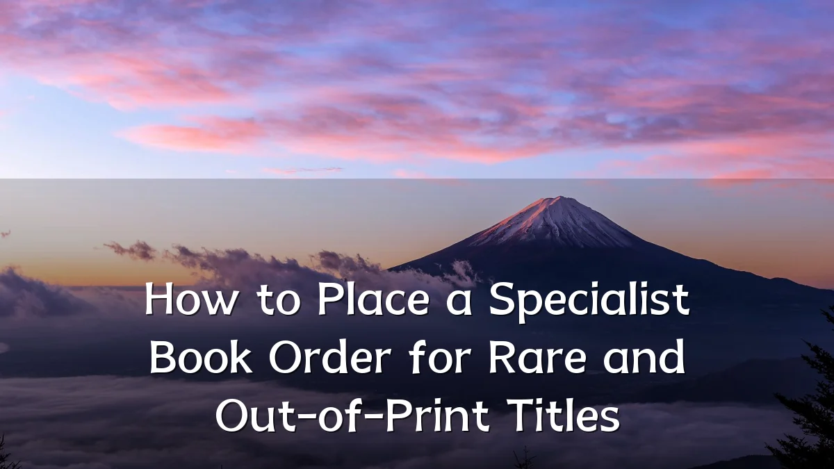 How to Place a Specialist Book Order for Rare and Out-of-Print Titles