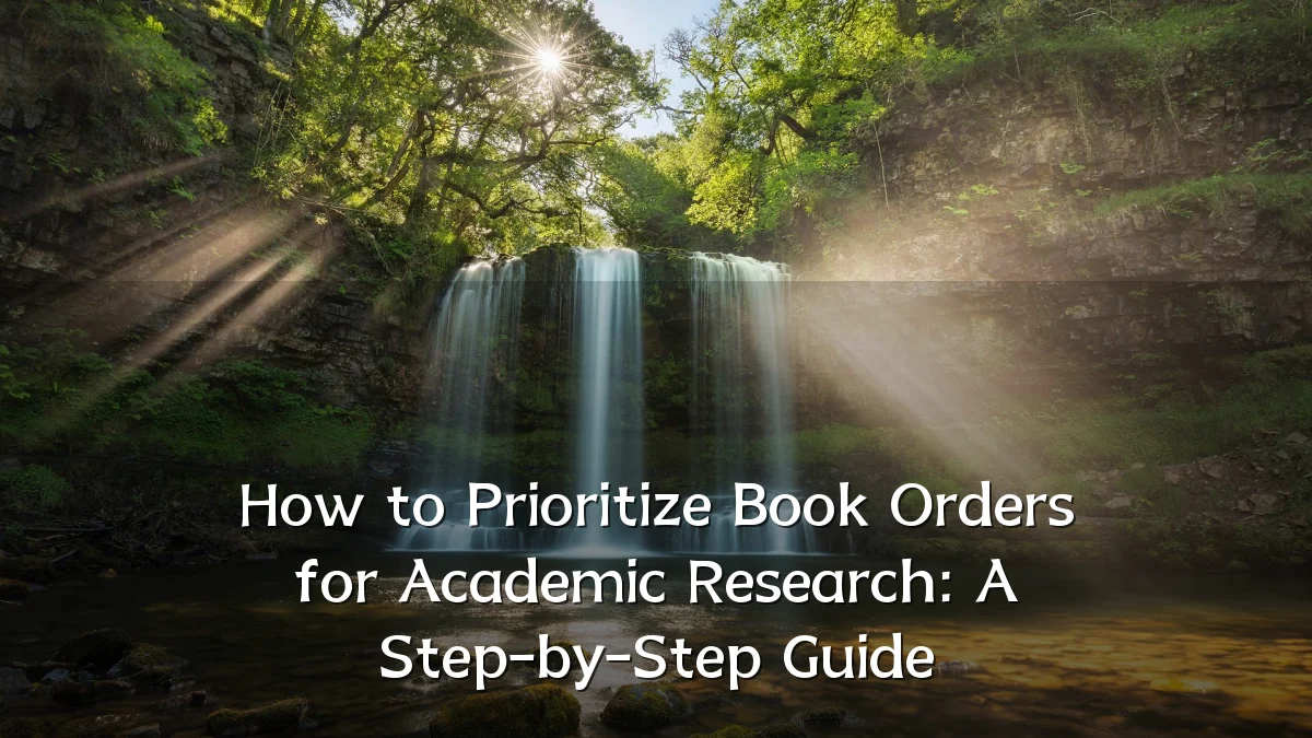 How to Prioritize Book Orders for Academic Research: A Step-by-Step Guide