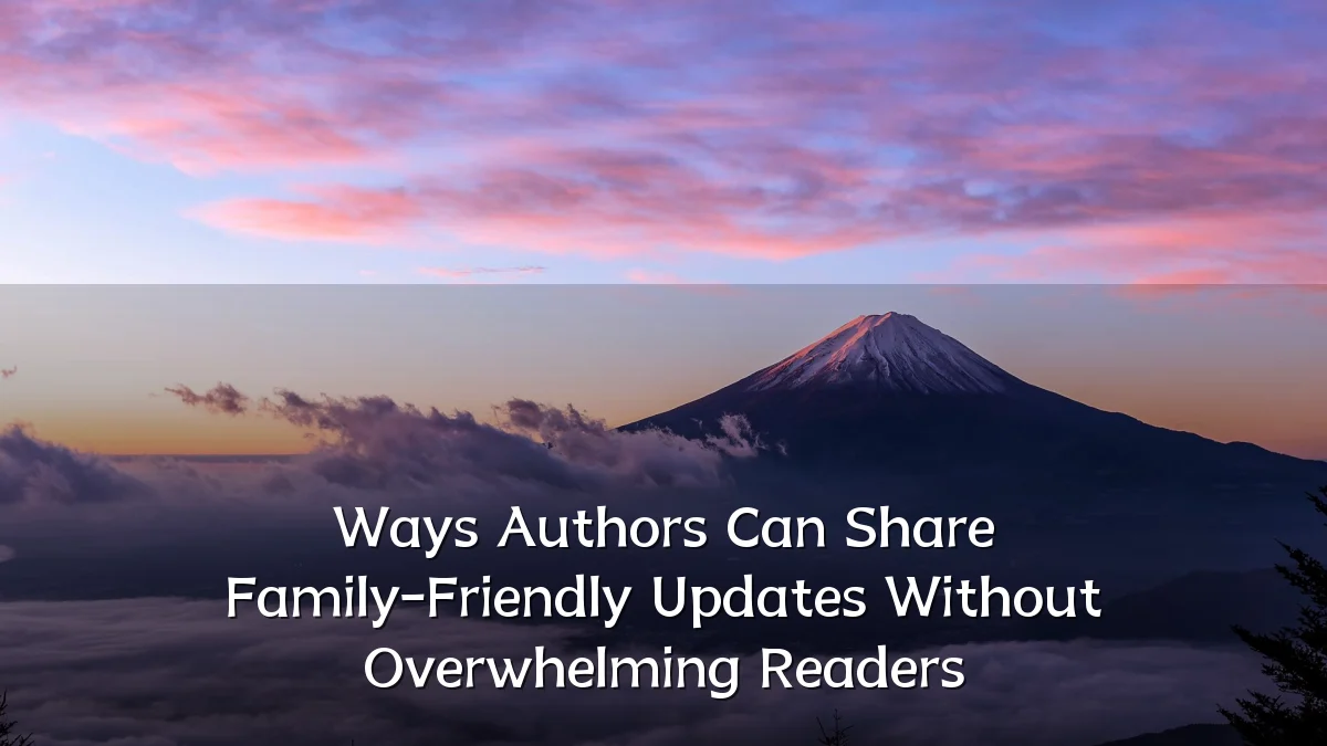 Ways Authors Can Share Family-Friendly Updates Without Overwhelming Readers